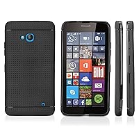 Case for Nokia Lumia 640 (Case by BoxWave) - SlimGrip Case, Slim, Durable, Anti-Slip TPU Cover for Nokia Lumia 640 - Jet Black