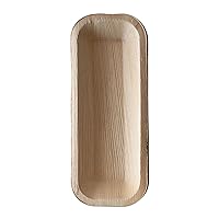 Creative Co-Op Dried Areca Palm Single Use Tray, Natural