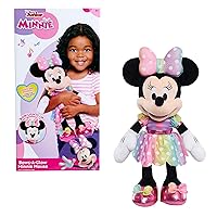 Disney Junior Minnie Mouse Bows-A-Glow Music and Lights Feature Plush Stuffed Animal, Officially Licensed Kids Toys for Ages 3 Up, Amazon Exclusive