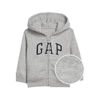 GAP Baby Boys' Playtime Favorites Logo Full Zip Hoodie Hooded Sweatshirt