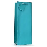 allgala 12PK Value Premium Solid Color Paper Gift Bags (Wine-Turquoise-GP50136)