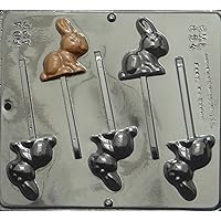 Bunny Lollipop Chocolate Candy Mold Easter 854