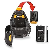 ToughBuilt - Tape Measure/All Purpose Pouch - Pockets and Loops, Rugged 6-Layer Construction, Patented ClipTech ™ Hub