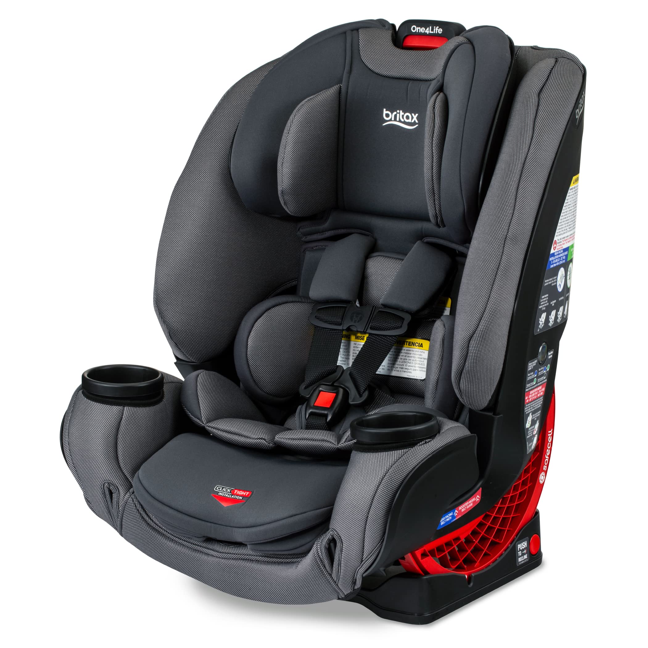 Britax One4Life ClickTight All-in-One Car Seat – 10 Years of Use – Infant, Convertible, Booster – 5 to 120 pounds - SafeWash Fabric, Drift