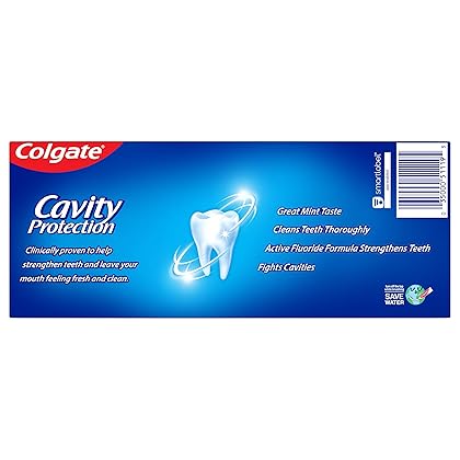 Colgate Cavity Protection Toothpaste with Fluoride - 6 Ounce (Pack of 2)