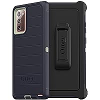 OtterBox Defender Screenless Series Rugged Case & Belt Clip Holster for Galaxy Note 20 5G (NOT Ultra) Retail Packaging - Varsity - with Microbial Defense