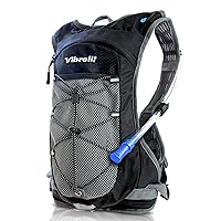 VibrelliVibrelli Hydration Backpack & 2L Hydration Bladder - High Flow Bite Valve - Hydration Pack for Cycling, Running, Hiking