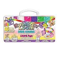 Rainbow Loom® Loomi-Pals™ Mini Combo Set, Features 60 Cute Assorted Loomi-Pals Charms,1 Happy Loom, 2100 Colorful Bands All in a Carrying Case for Boys and Girls 7+