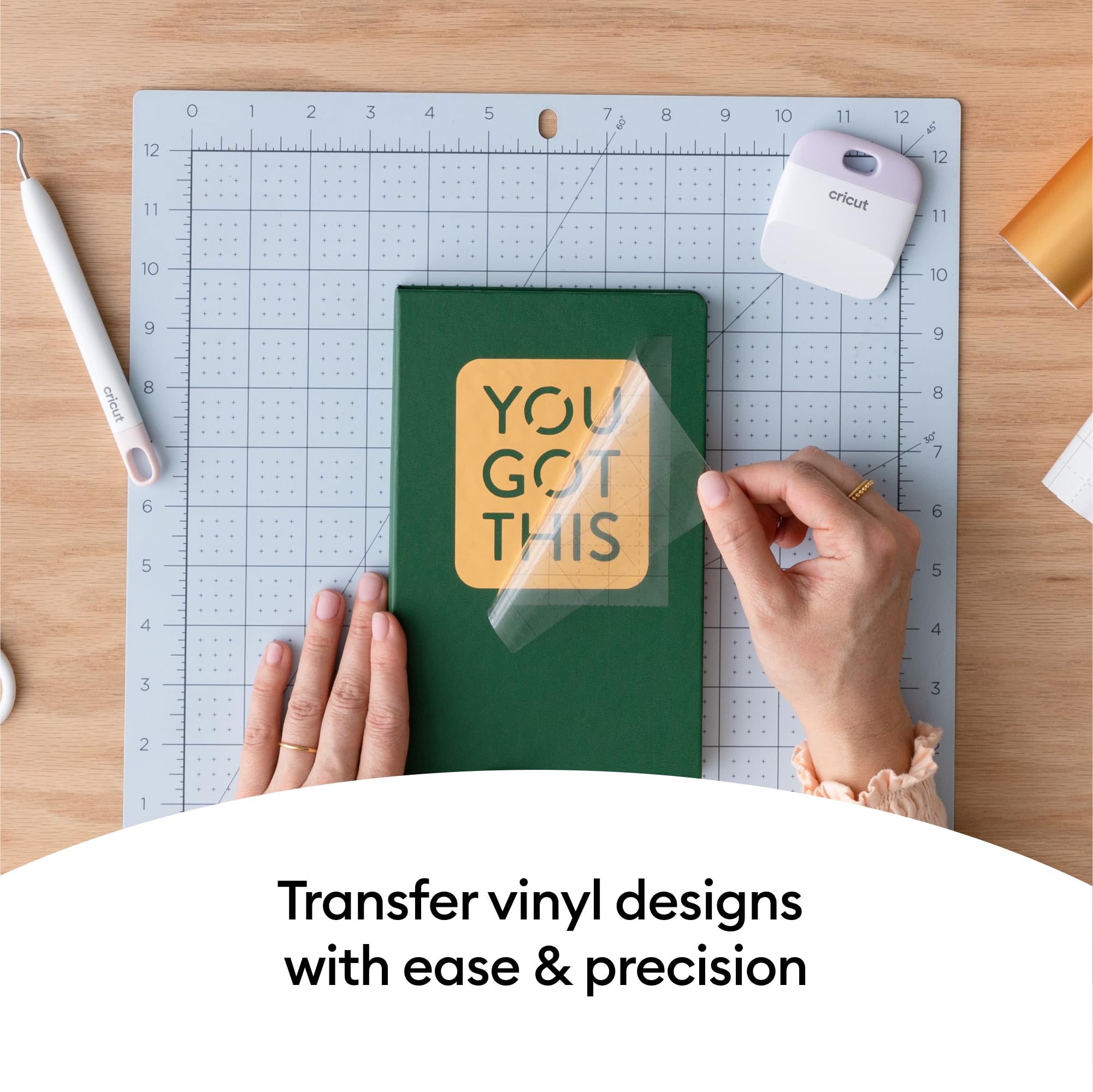 Cricut Joy Xtra Vinyl Transfer Tape (9.5 in x 3 ft), Clear Vinyl Transfer Paper for Labels, DIY Crafts & More, Works with Most Vinyl Types, For Cricut Joy Machine