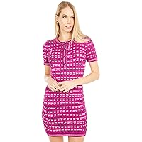 MILLY Women's Tweed Fitted Dress