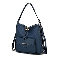 MKF Fashion Hobo Bag for Women – PU Leather Top Handle Handbag Purse – Crossbody Shoulder Strap Lady Pocketbook