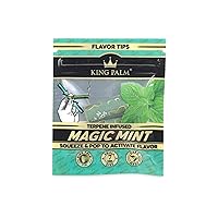King Palm Flavors Filter Tips - Magic Mint 1ct - Flavored Pre Rolled Tips - Corn Husk Pre Roll Filter Tip - Organic Rolling Paper Filter Tips - Terpene Infused Rolling Tips
