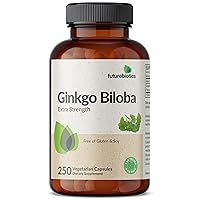 Futurebiotics Ginkgo Biloba 500mg Extra Strength - Non-GMO, 250 Vegetarian Capsules