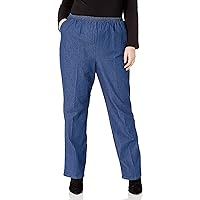 Chic Classic Collection Womens Plus Stretch Elastic Waist Pull-On Pant