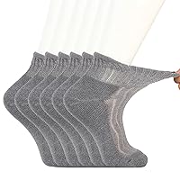 +MD Diabetic Socks for Men Women 6 Pairs,Non-Binding Top Extra Wide Ankle/Crew Socks, for Edema Circulator 9-11 10-13 13-15