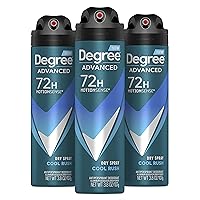 Men Antiperspirant Deodorant Dry Spray Cool Rush 3 count Deodorant for Men With MotionSense Technology 3.8 oz