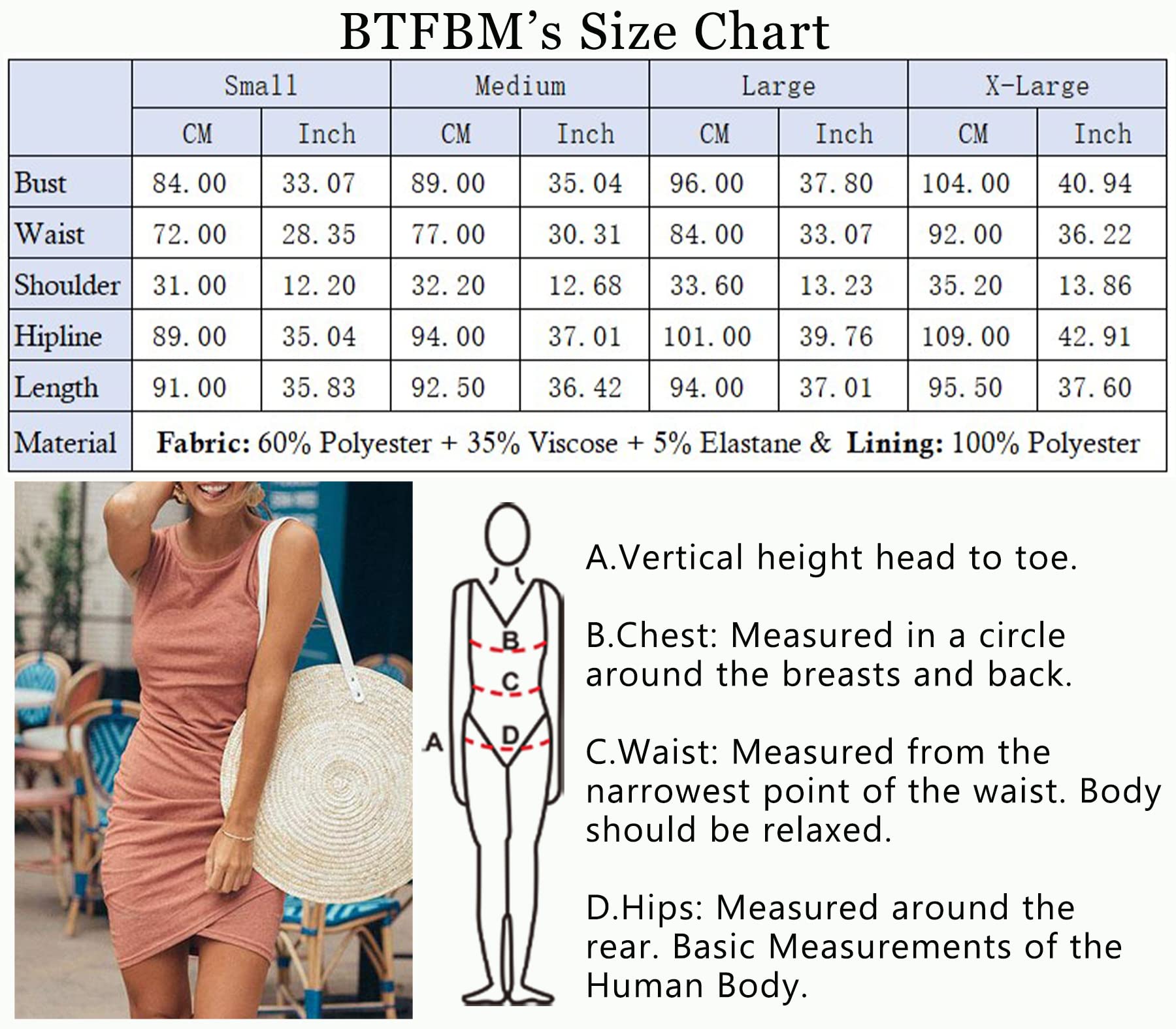 BTFBM Women 2023 Summer Sleeveless Tank Dresses Crew Neck Slim Fit Short Casual Ruched Bodycon Party Club Mini Dress