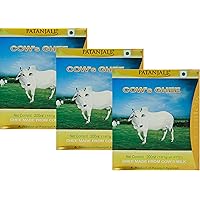 Patanjali Cows Ghee, 200 ml (Pack Of 3) - HUMARABAZAR