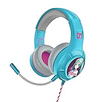 OTL Technologies HM1011 Hatsune Miku PRO G4 Wired Gaming Headphones Blue