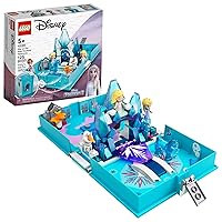 Disney Frozen 2 Elsa and The Nokk Storybook Adventures Building Toy 43189 Movie-Inspired Frozen Toy Set, Gift Idea for Kids Boys Girls Age 5+, Portable Travel Toy with Micro Dolls and Olaf Figure