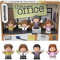 Little People Collector The Office US TV Series Special Edition Set in Display Gift Box for Adults & Fans, 4 Figures
