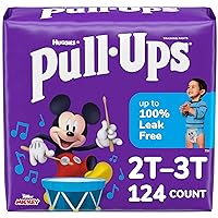 Pull-Ups Boys' Potty Training Pants, 2T-3T (16-34 lbs), 124 Count (4 Packs of 31)