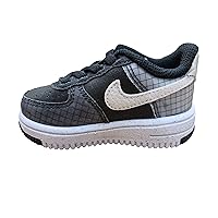 Nike Toddler's Force 1 Crater Black/White-Volt (DH4089 001) - 9