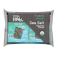 Ocean's Halo 4 Pack Sea Salt Seaweed Snacks, 56 oz, 3 Pack