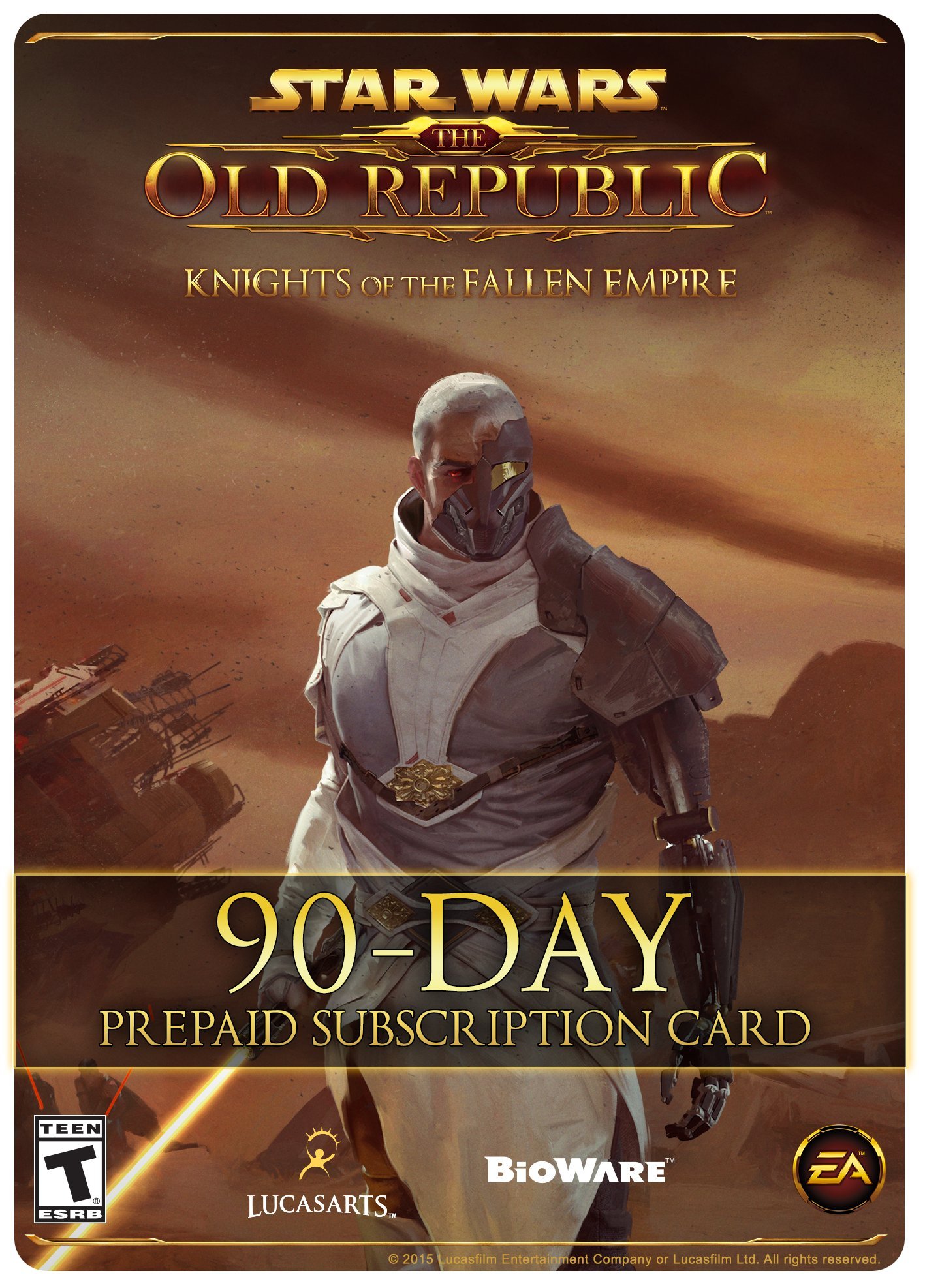 Star Wars: The Old Republic - 90 Day Prepaid Subscription Game Time Card [Online Game Code]