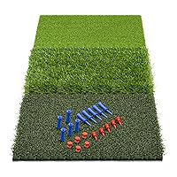 SAPLIZE Foldable Golf Hitting Mat, Portable Golf Practice Grass Mat for Indoor/Outdoor, Anti-Deformation