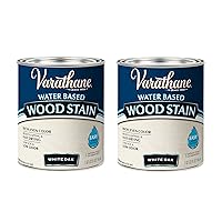 384807-2PK Water Based Wood Stain, Quart, White Oak, 2 Pack