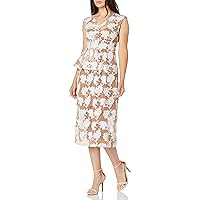 Women's Half Peplum Dress, Soft White, 10