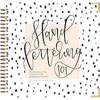 Hand Lettering 101: A Step-by-Step Calligraphy Workbook for Beginners (Gold Spiral-Bound Workbook with Gold Corner Protectors) (Modern Calligraphy) Hand Lettering 101: A Step-by-Step Calligraphy Workbook for Beginners (Gold Spiral-Bound Workbook with Gold Corner Protectors) (Modern Calligraphy) Spiral-bound