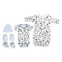 Newborn Baby Boys 5 Pc Layette Set