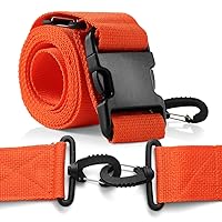 IR-5007 Unisex 2 Piece Restraint Strap with Swivel Speed Clip for Patients, Adults and Kids, Medical Waterproof Straps with Adjustable Locking for Easy Attachment, 9 Feet, Orange