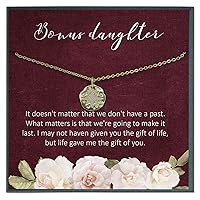 Bonus Daughter Gift, Stepdaughter Gift, Stepdaughter Necklace, Daughter Jewelry, Stepdaughter Birthday, Daughter in Law Gift