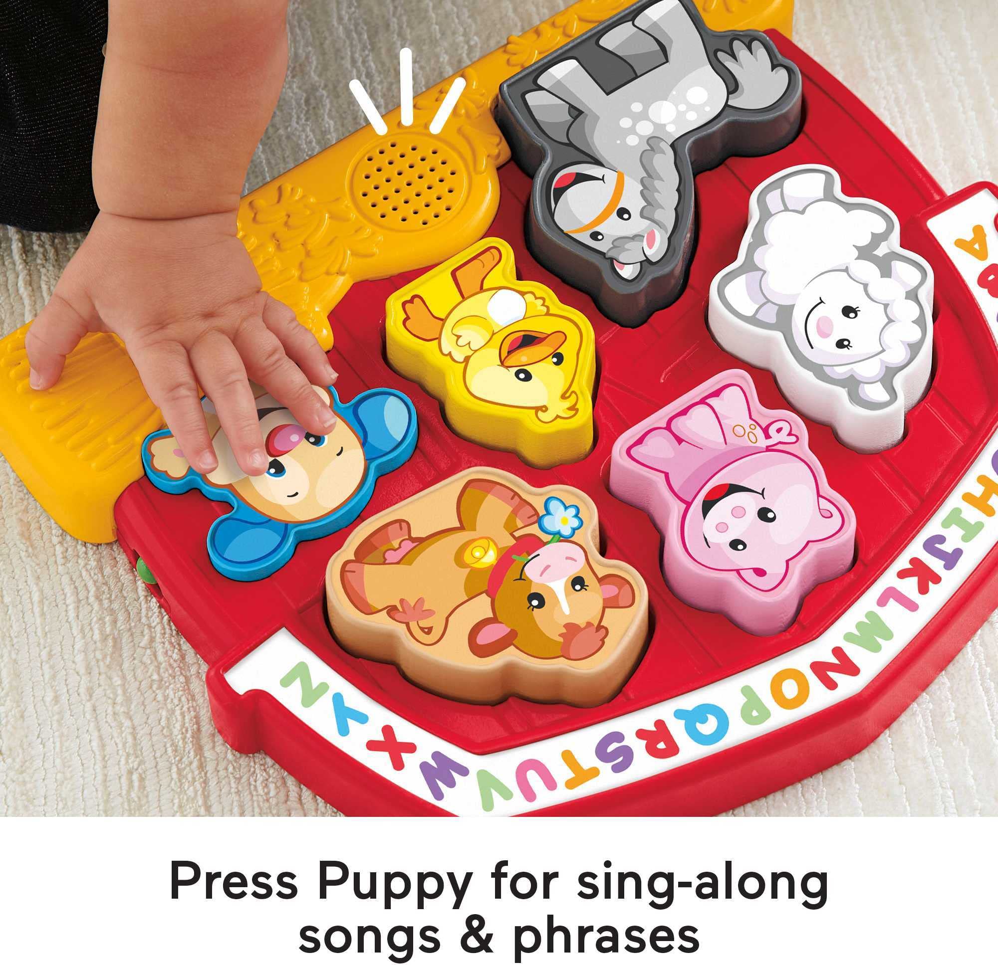 Fisher-Price Laugh & Learn Toddler Shape Sorting Toy Farm Animal Puzzle With Music & Sounds For Ages 1+ Years