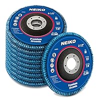 NEIKO 11116A 10 Pack Zirconia Flap Discs 4-1/2 for Angle Grinder, 40 Grit Flapper Wheel, Flat T27 Grinding Wheel 4.5 Inch Flap Disc, 7/8