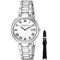 Raymond Weil Women's Shine Quartz Watch with Stainless-Steel Strap, Silver, 20 (Model: 1600-ST-00659)