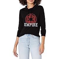 STAR WARS Empire Text Icon Women's Cowl Neck Long Sleeve Knit Top