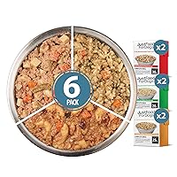 JustFoodForDogs Pantry Fresh Wet Dog Food Variety Pack, Complete Meal or Dog Food Topper, Beef, Chicken, & Turkey Human Grade Dog Food Recipes - 12.5 oz (Pack of 6)