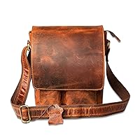Hulara Full Grain Buff Leather Messenger Bag For Men And Women Shoulder Bags For Business|Travel|Office