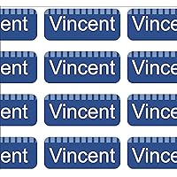 Name Sticker UltraMini - 15x6 mm - Personalized Adhesive Labels - 182-364 Pieces for Children, School, Daycare, Kindergarten - pens, Pencil Cases, rulers - Individual Printing