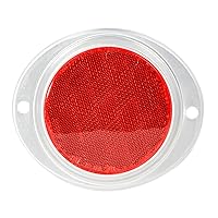 GG Grand General 80816 Red 3â€ Round Reflector with Aluminum Base for Trucks, Towing, Trailers, RVs and Buses, 1 Pack