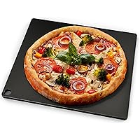 Onlyfire Pizza Steel Baking Stone for Oven BBQ and Grill - 16 x 14 inch Large Non-Stick Pizza Pan with High Performance Conductive Grilling Surface for Pizza Bread