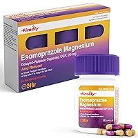TIME-CAP LABS, INC. Timely Esomeprazole Acid Reducer 42 Capsules - Compared to Nexium 24HR - Delayed Release Esomeprazole Magnesium 20mg - Heartburn Medicine for 24hr Relief and Acid Reflux Control