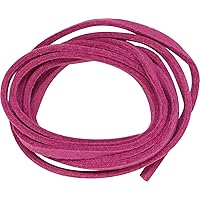 Inazuma LS-35 Synthetic Leather Suede Flat Cord, Approx. 35.4 inches (90 cm), 16, Pink