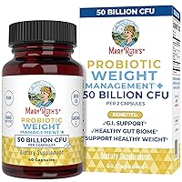 MaryRuth Organics Probiotics Capsule for Women & Men | Weight Management | Digestive & Gut Health | Vegan | Non-GMO | Gluten Free | 30 Servings | 60 Count
