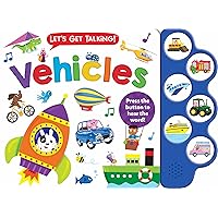 Let’s Get Talking: Vehicles – Read Along and Learn About Vehicles, for Toddlers Ages 2+ - 6-Button Sound Book