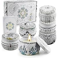 Scented Candles Gift Set, Natural Soy Wax, Stress Relief Gifts for Women, 6 Pack 5.65Oz Aromatherapy Candle, 150H Lasting Burn, Ideal for Birthday, Mother's Day, Thanksgiving, Christmas Gifts
